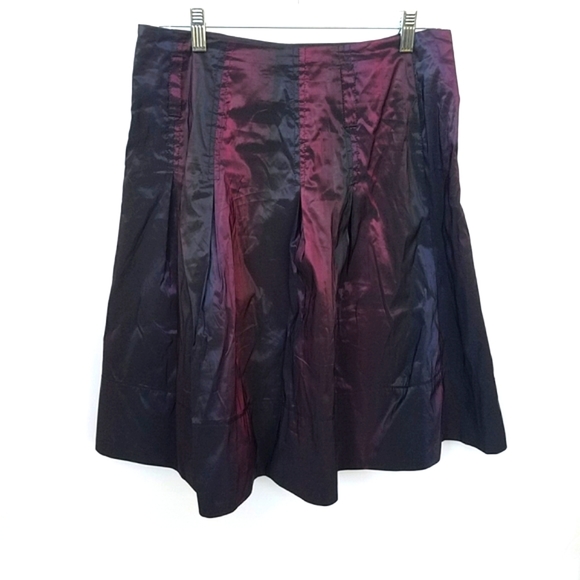 Funky Wearable Art Iridescent Hi Waist Full Skirt Fully lined Size 8 - EUC! - Picture 6 of 16